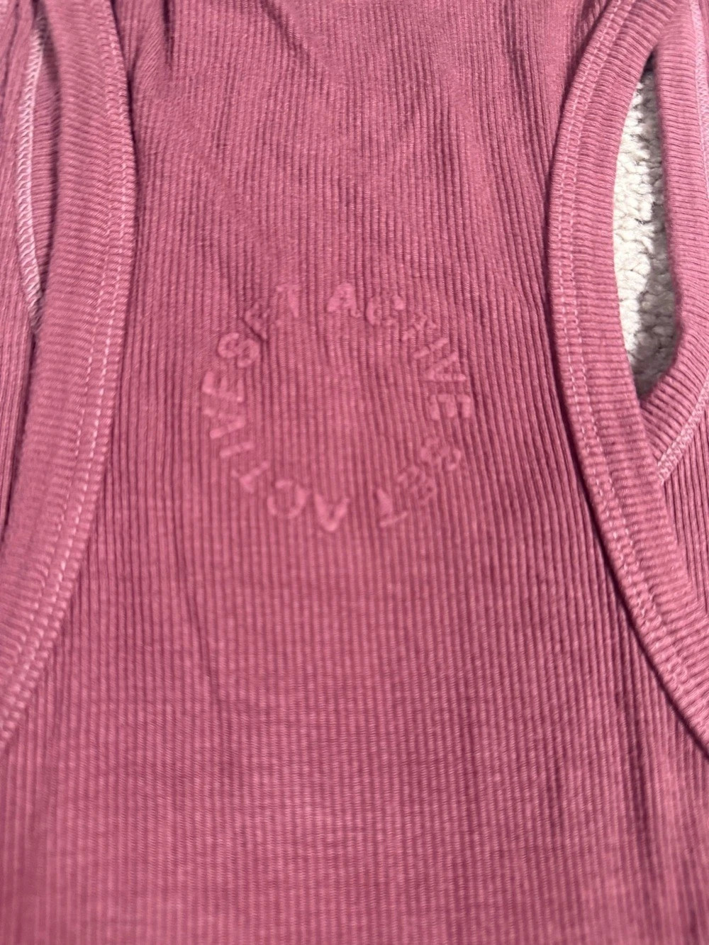 Set Active Ribbed Racerback Tank Top maroon Medium - Picture 6 of 6